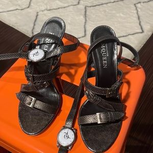 AMQ never worn rare clock heel